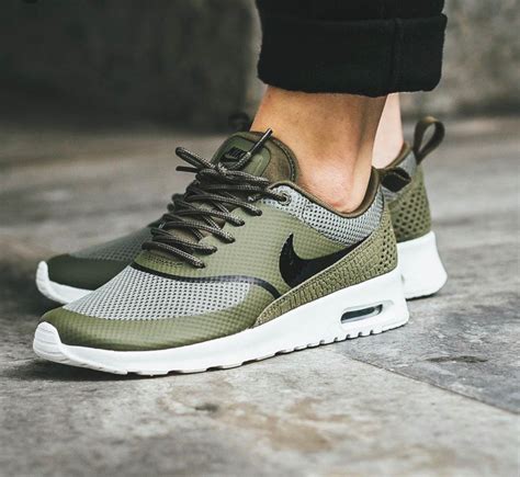 olive green nike sneakers